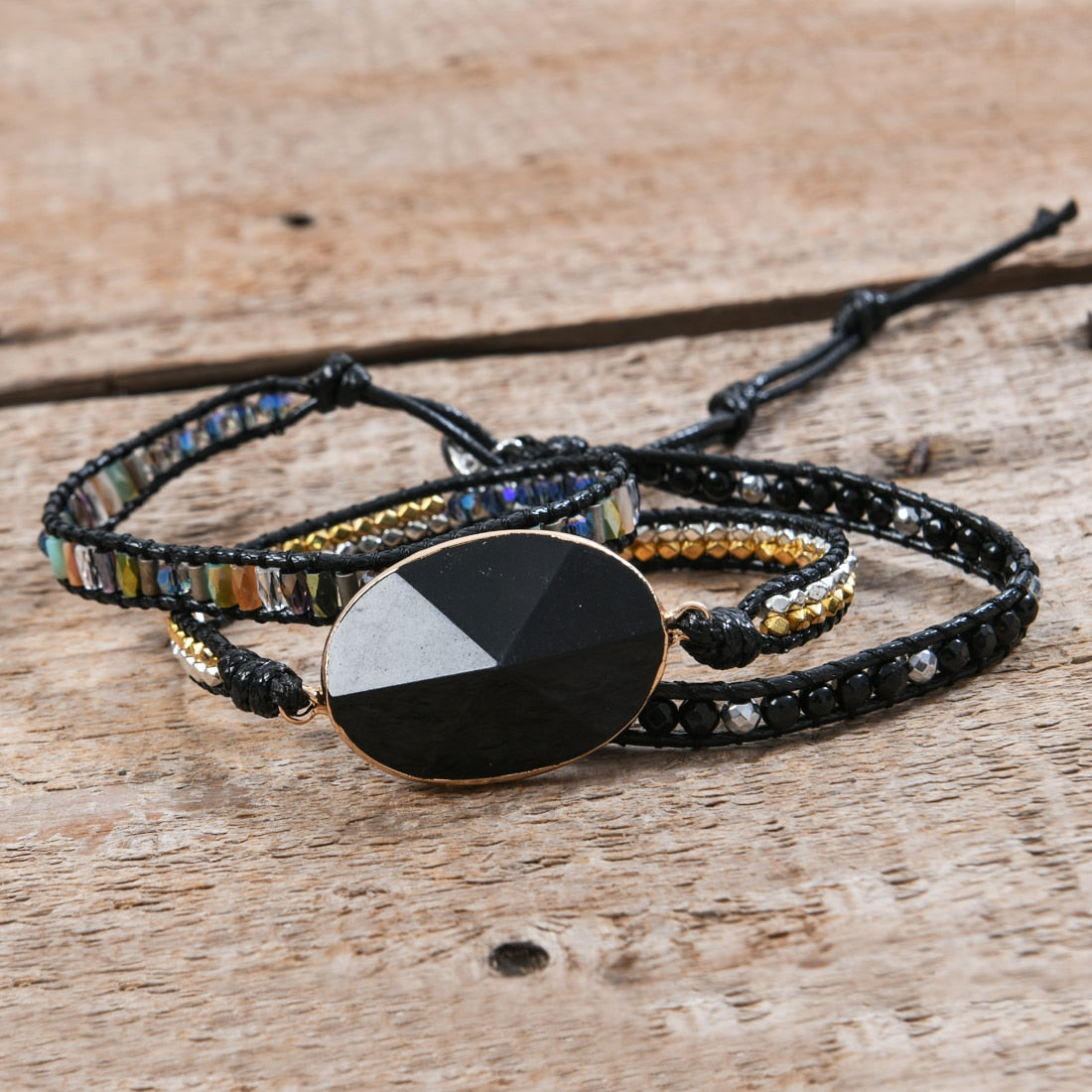 Unisex Black Onyx Art Bracelet - thebodymindsoulshop