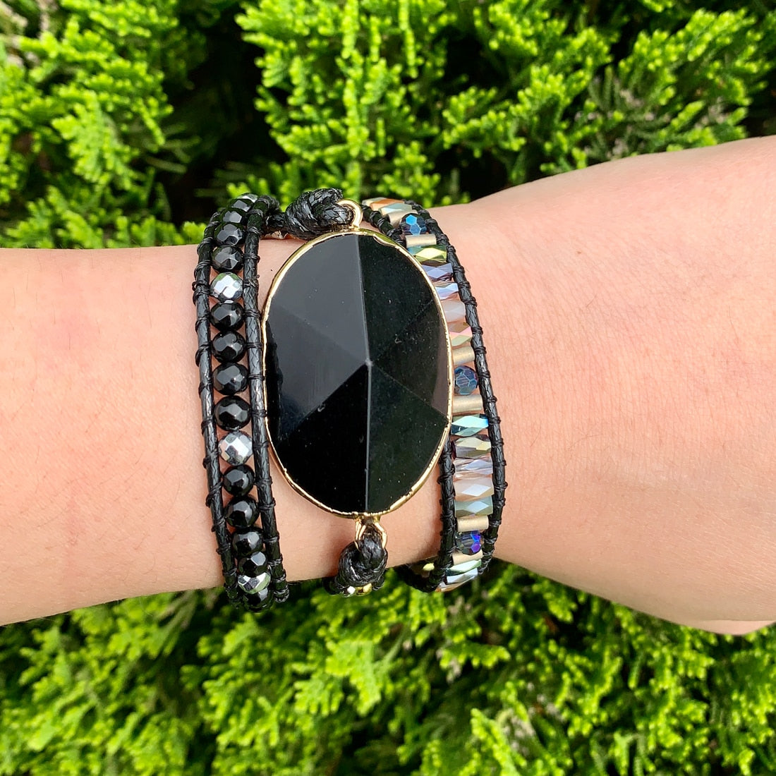 Unisex Black Onyx Art Bracelet - thebodymindsoulshop