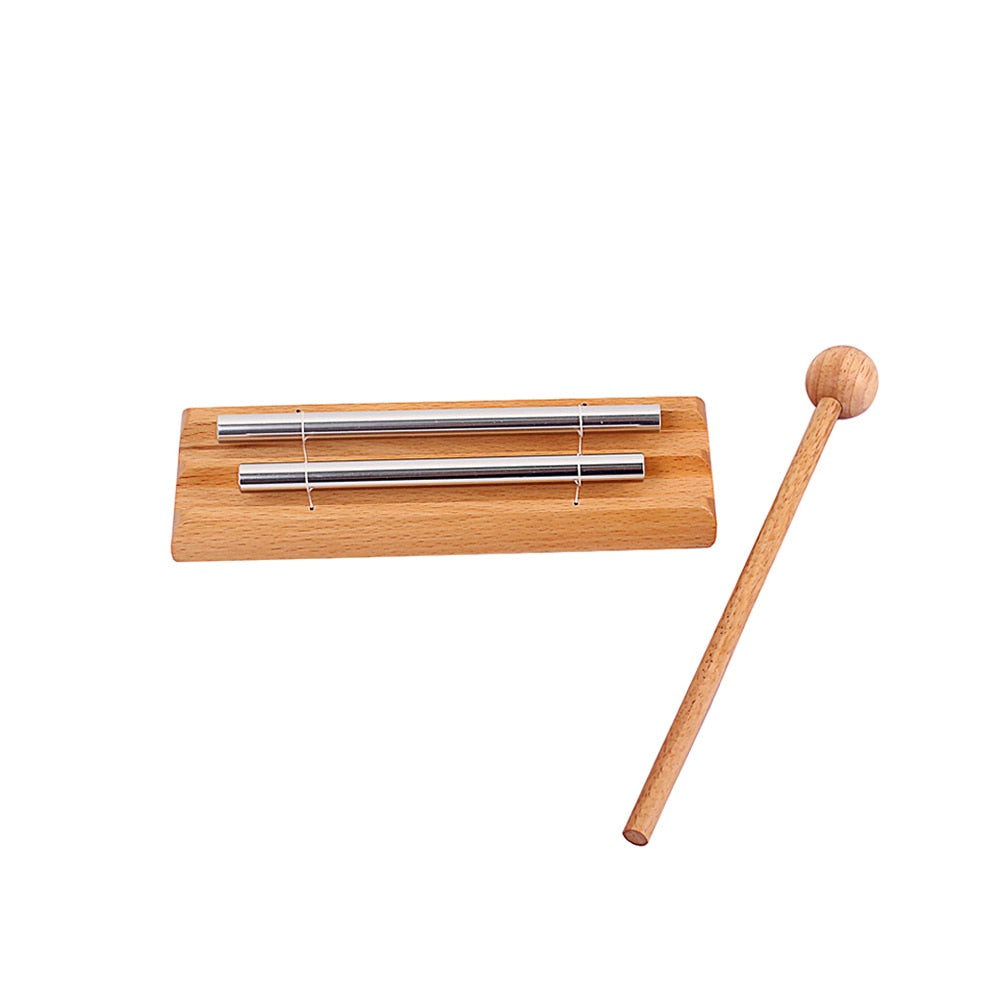 Bell w/ Wooden Mallet & Bag, Meditation Chime - thebodymindsoulshop