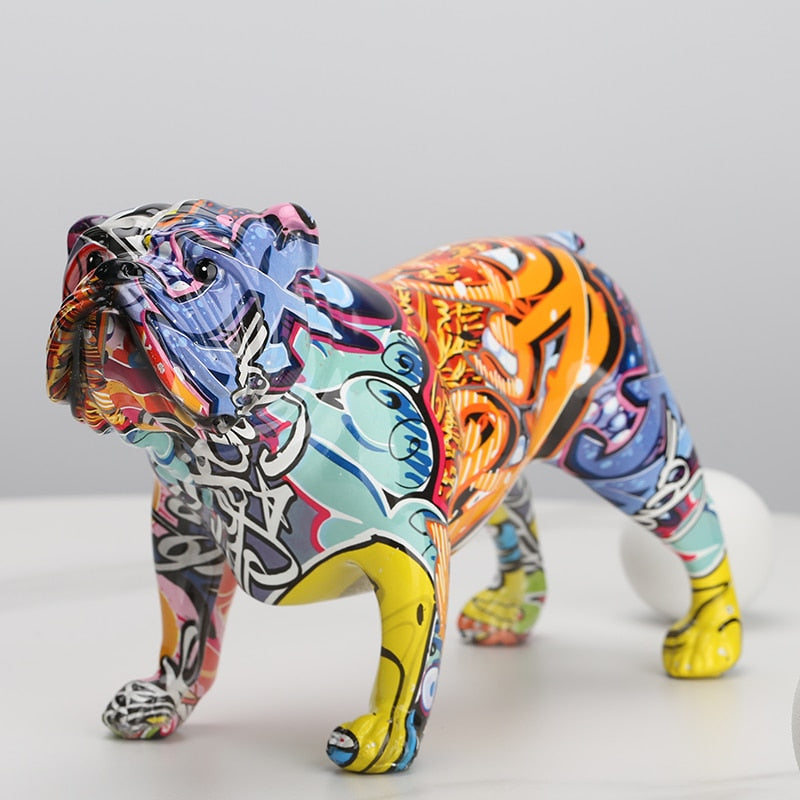 creative Colorful English bulldog figurines - thebodymindsoulshop