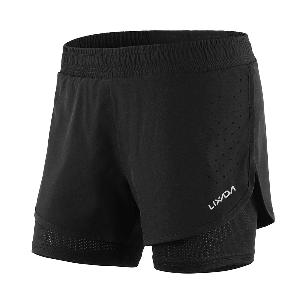 2 In 1 Running Shorts, Yoga Shorts - thebodymindsoulshop