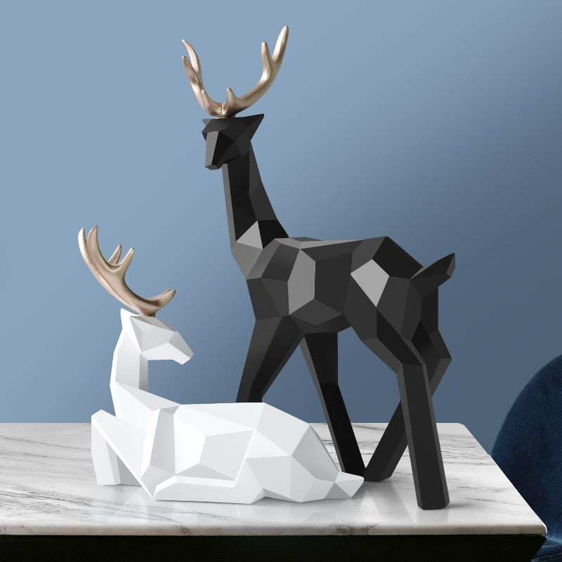 Resin Deer Statues, Tabletop - thebodymindsoulshop