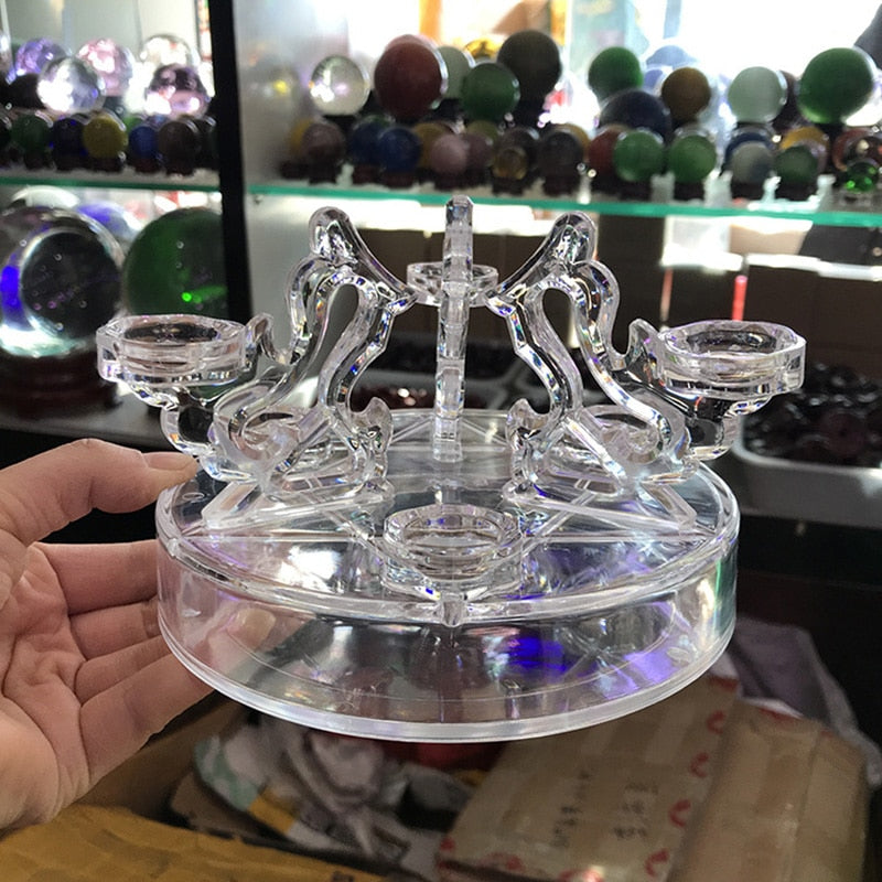 Transparent Acrylic Seven Star Crystal Ball Holder - thebodymindsoulshop