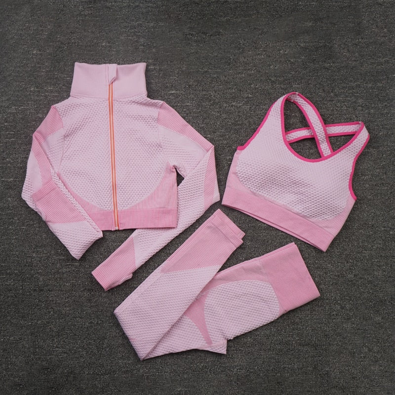 2/3PCS Seamless Women's Yoga Set - thebodymindsoulshop