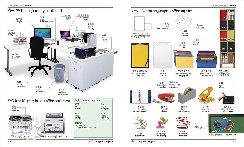 Chinese English Visual Bilingual Dictionary - thebodymindsoulshop