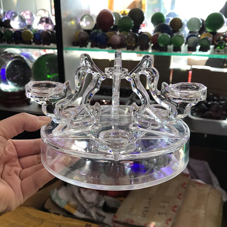 Transparent Acrylic Seven Star Crystal Ball Holder - thebodymindsoulshop