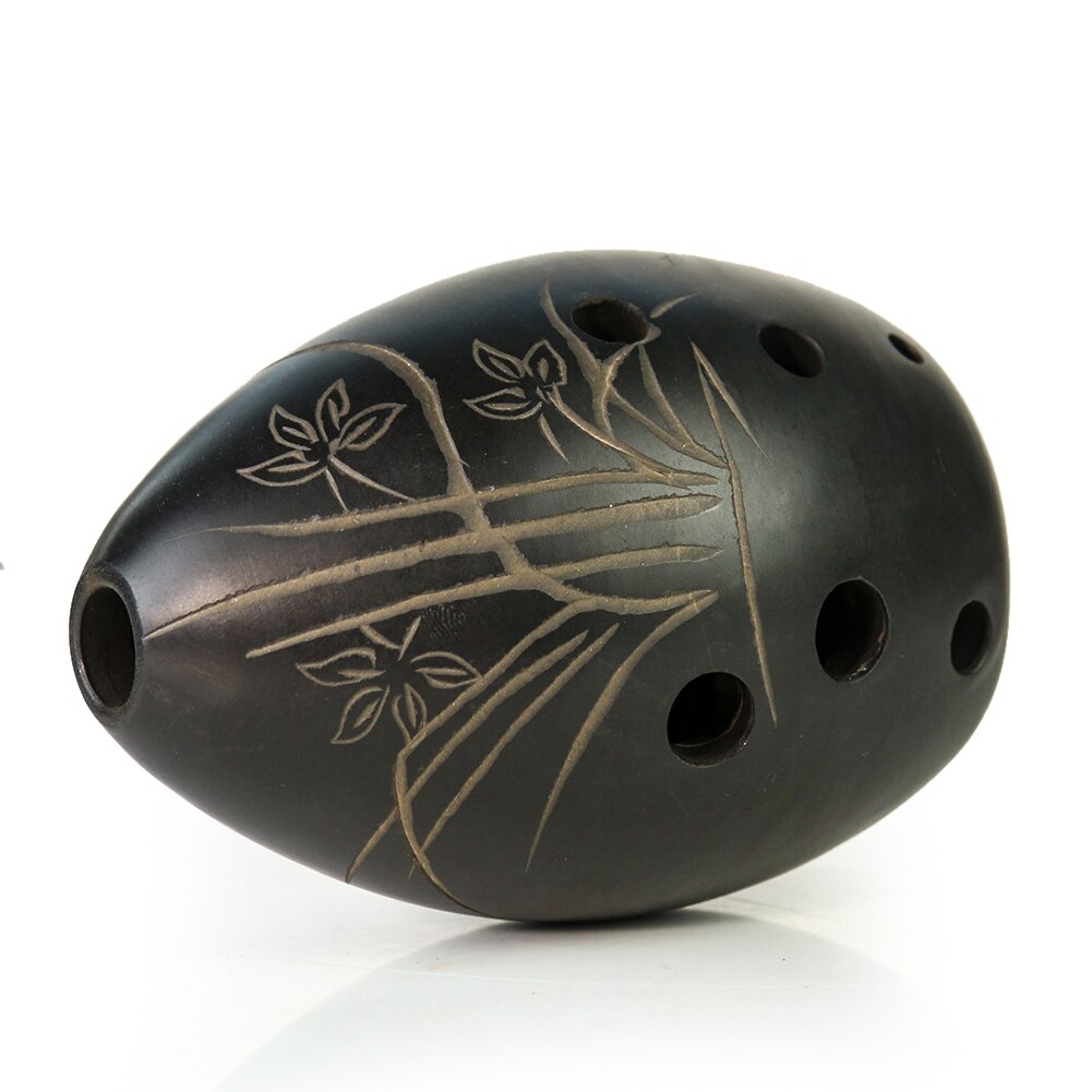 Ocarina Black Clay Xun, Chinese Traditional Musical Instrument - thebodymindsoulshop