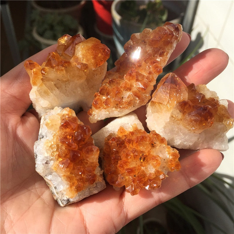 Citrine Druzy Crystal Clusters - thebodymindsoulshop