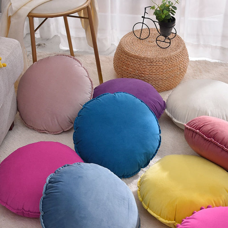 Round Cushion Covers Velvet - thebodymindsoulshop