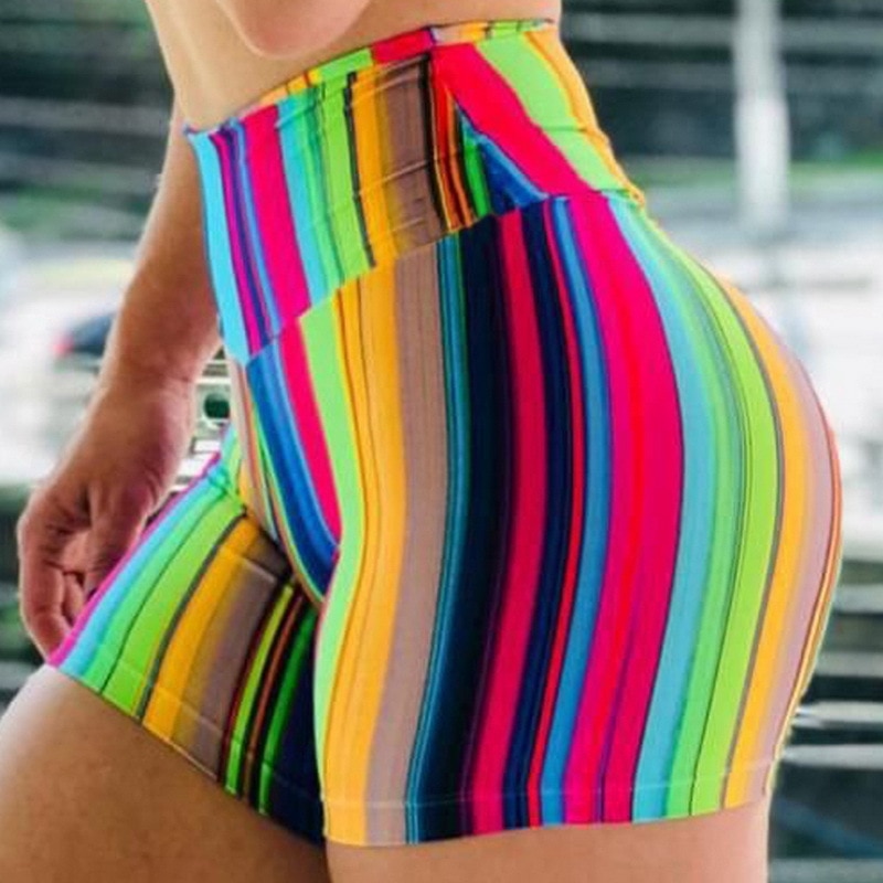 Fun High Waist Yoga Shorts - thebodymindsoulshop