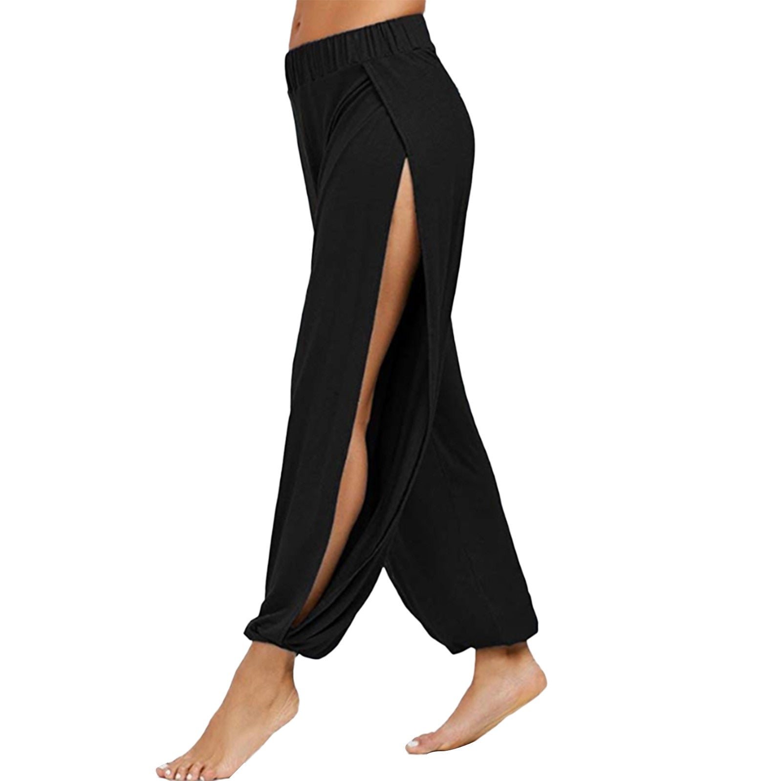 Split Yoga /Leisure Pants, Ladies - thebodymindsoulshop