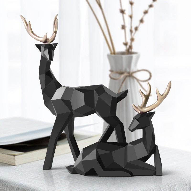 Resin Deer Statues, Tabletop - thebodymindsoulshop