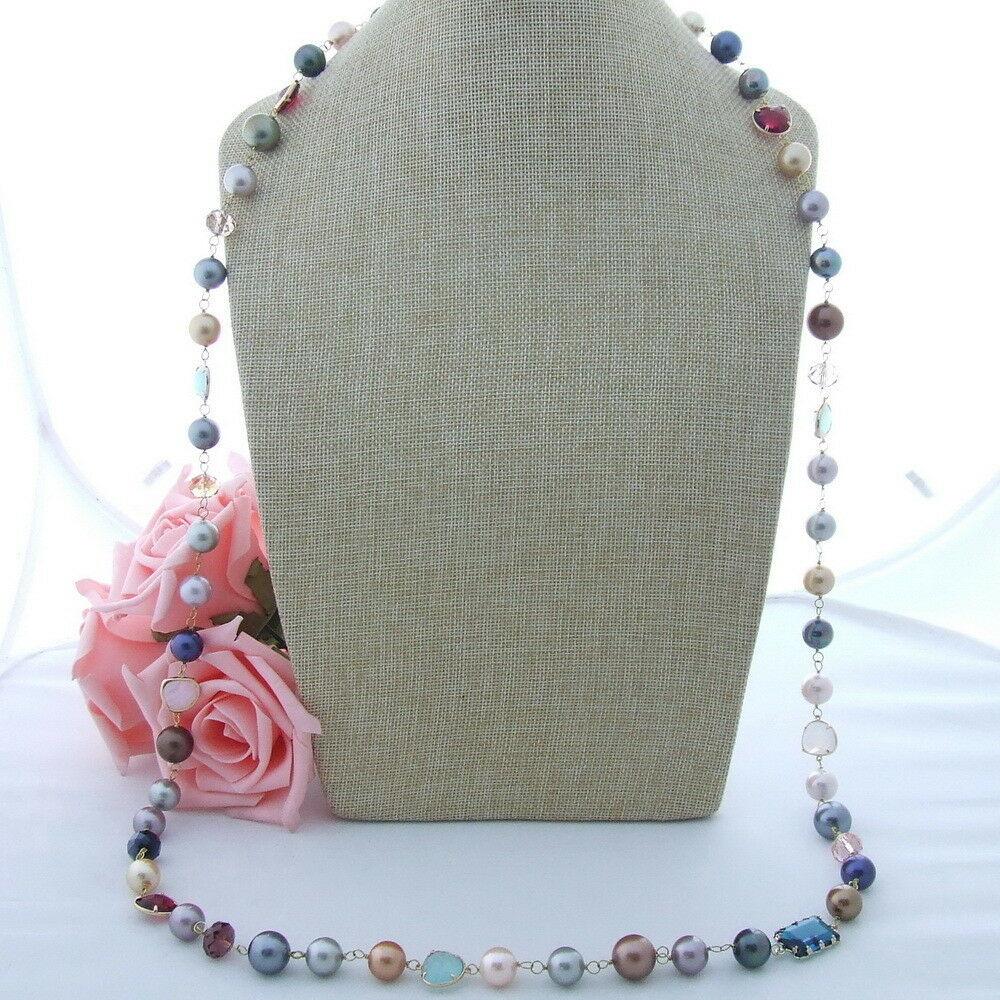 Sea Shell Pearl & Crystal Necklace - thebodymindsoulshop