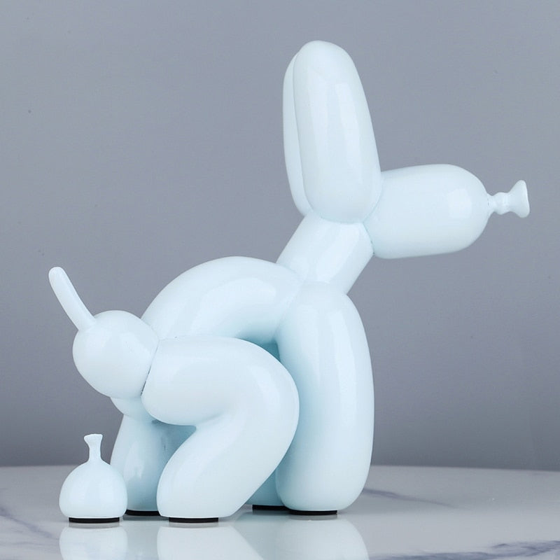 Silly Balloon Dog w/poop Statue - thebodymindsoulshop