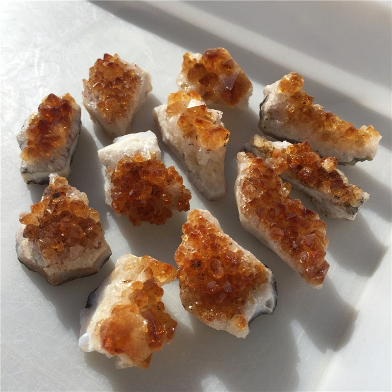 Citrine Druzy Crystal Clusters - thebodymindsoulshop