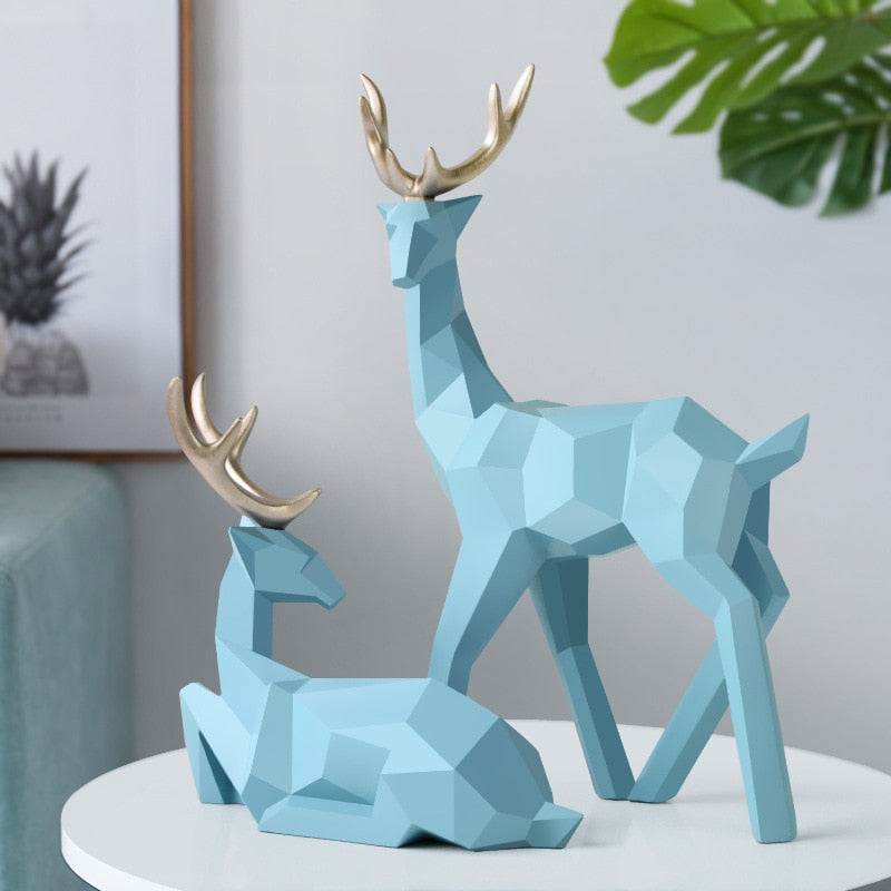 Resin Deer Statues, Tabletop - thebodymindsoulshop