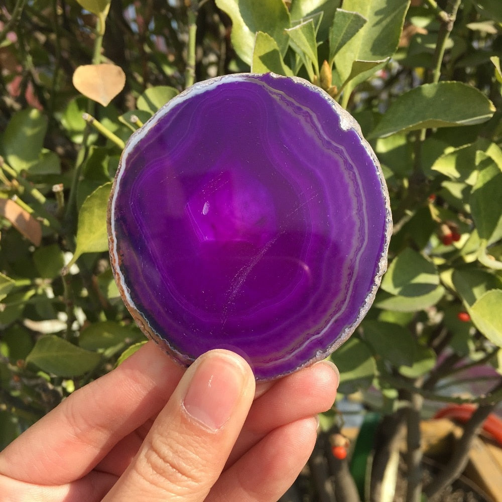 Purple agate Slabs - thebodymindsoulshop