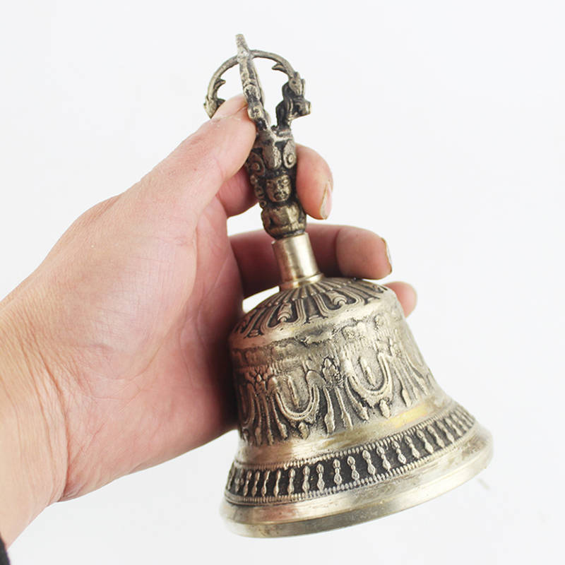 Tibetan Buddhist Bell with Dorje Vajra - thebodymindsoulshop