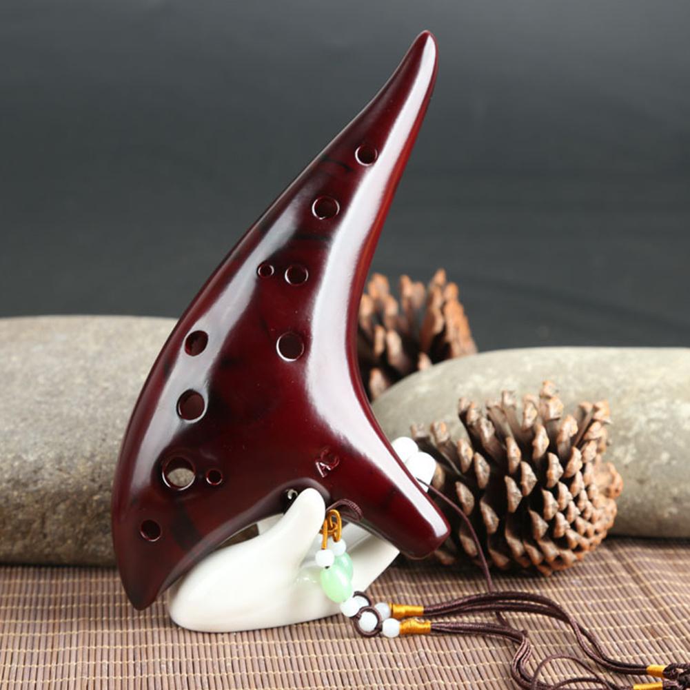 12-Hole Ceramic Ocarina, Alto C - thebodymindsoulshop