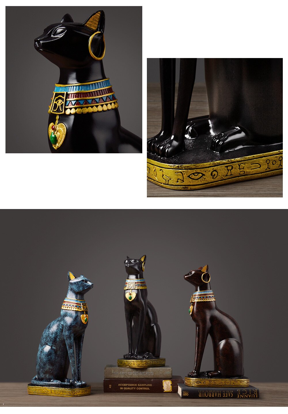 Egyptian Cat sculptures (Bast) - thebodymindsoulshop