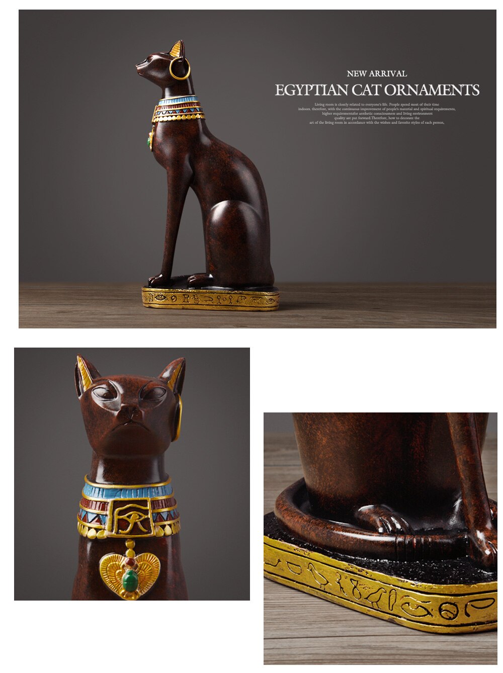 Egyptian Cat sculptures (Bast) - thebodymindsoulshop