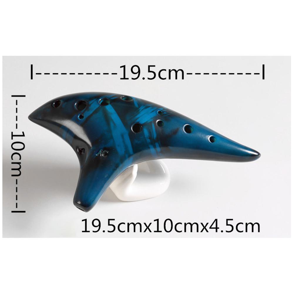 12-Hole Ceramic Ocarina, Alto C - thebodymindsoulshop