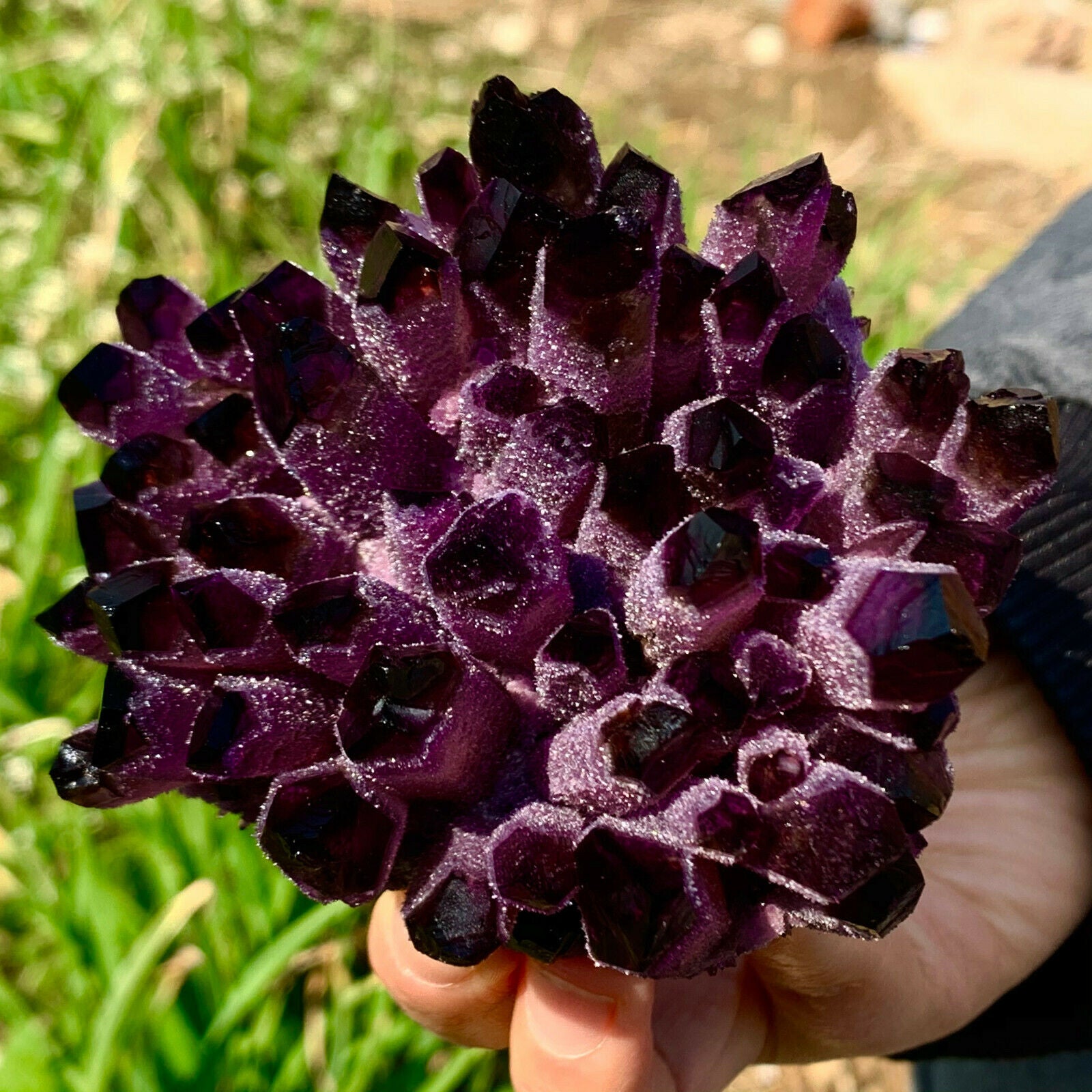 Amethyst Ghost Aura cluster - thebodymindsoulshop