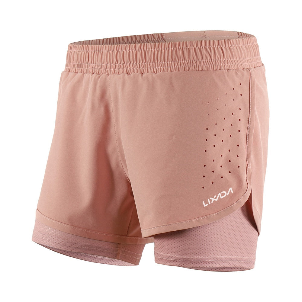 2 In 1 Running Shorts, Yoga Shorts - thebodymindsoulshop