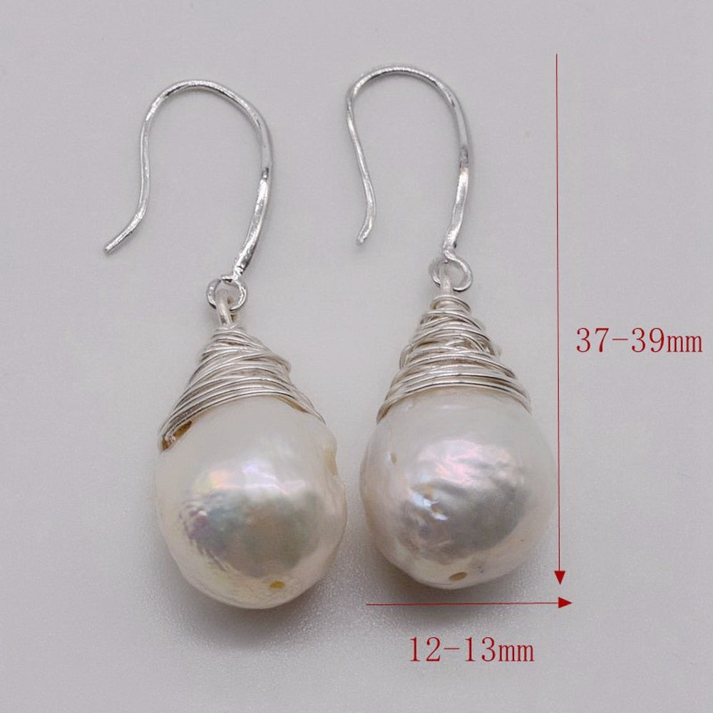 Baroque Pearl Earrings - thebodymindsoulshop