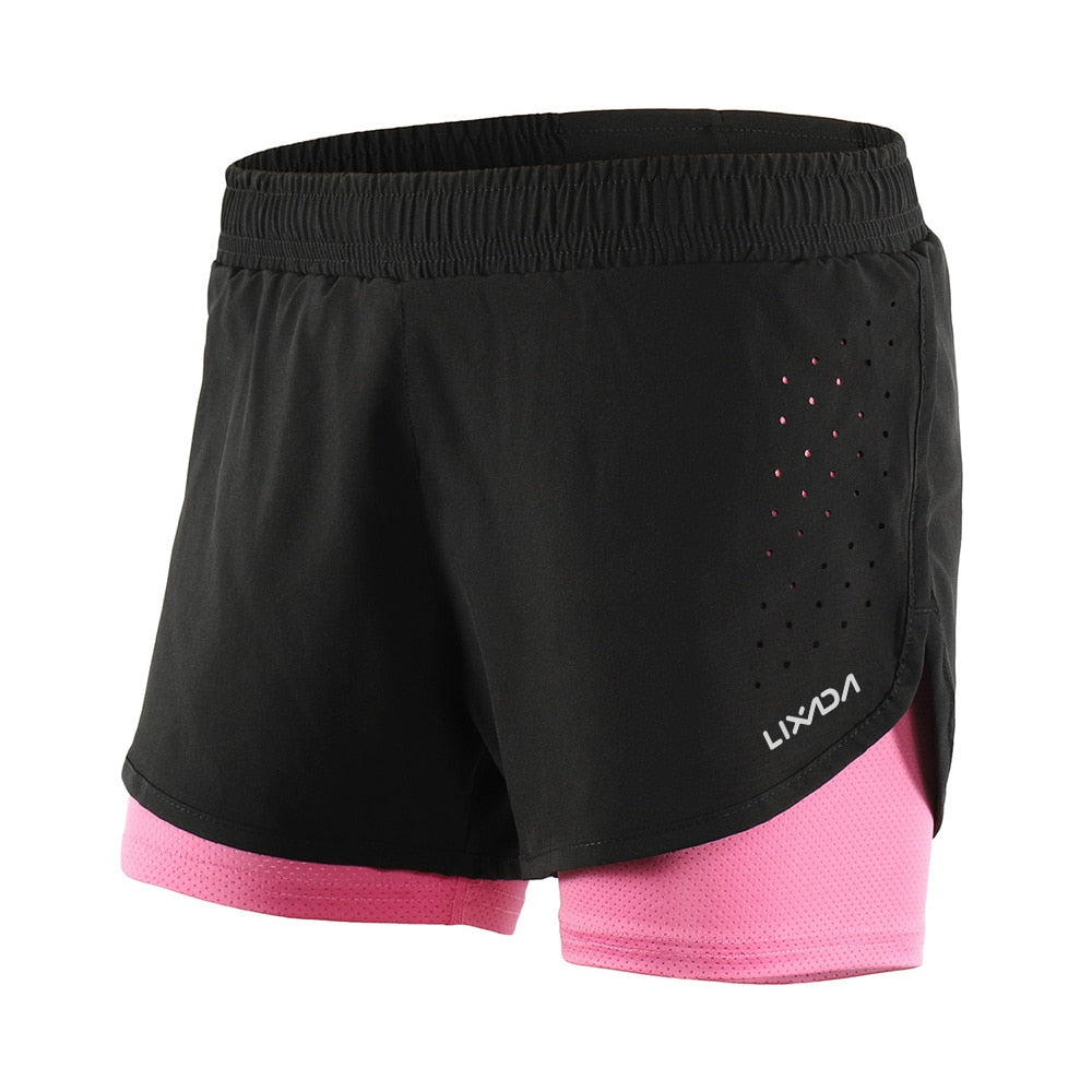 2 In 1 Running Shorts, Yoga Shorts - thebodymindsoulshop