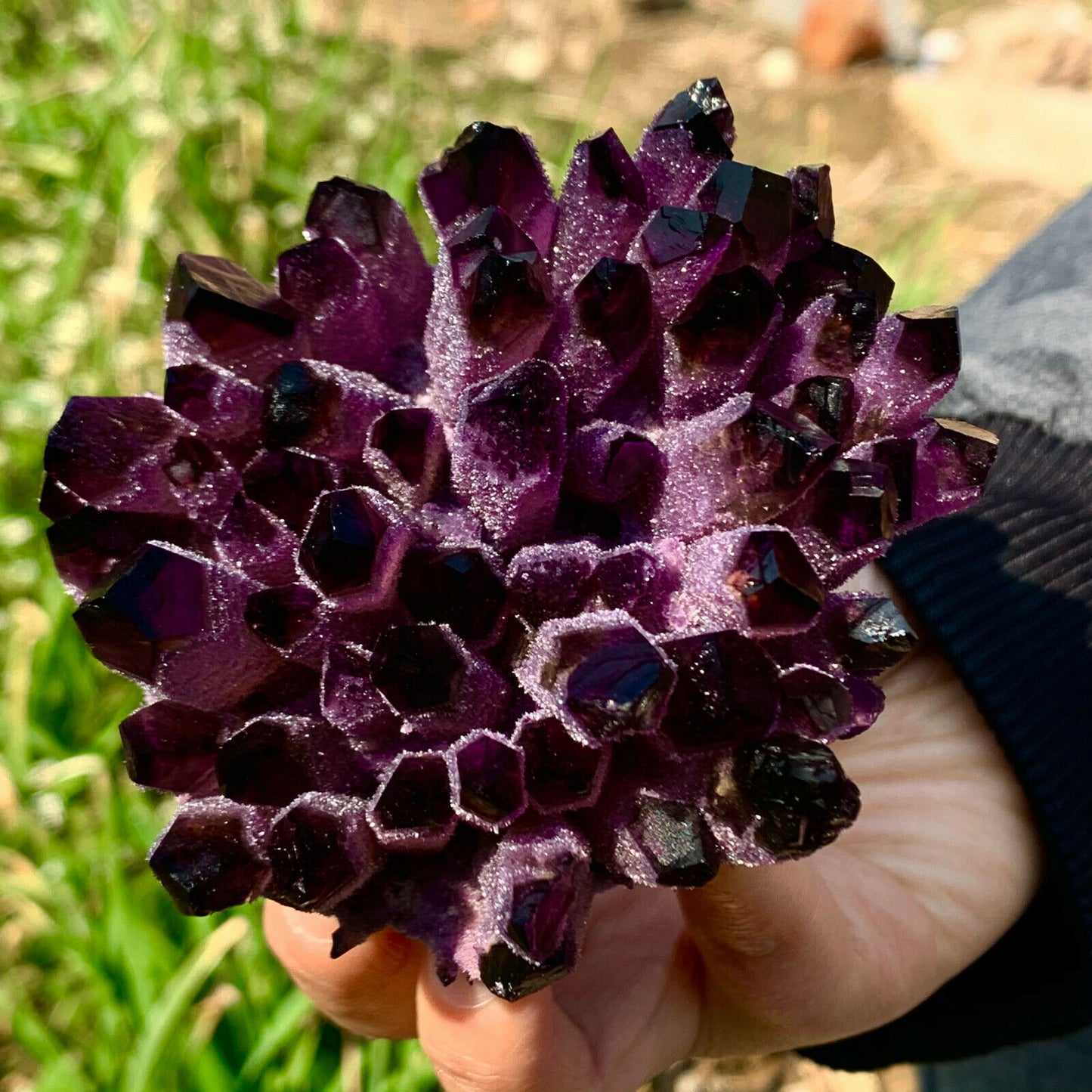 Amethyst Ghost Aura cluster - thebodymindsoulshop