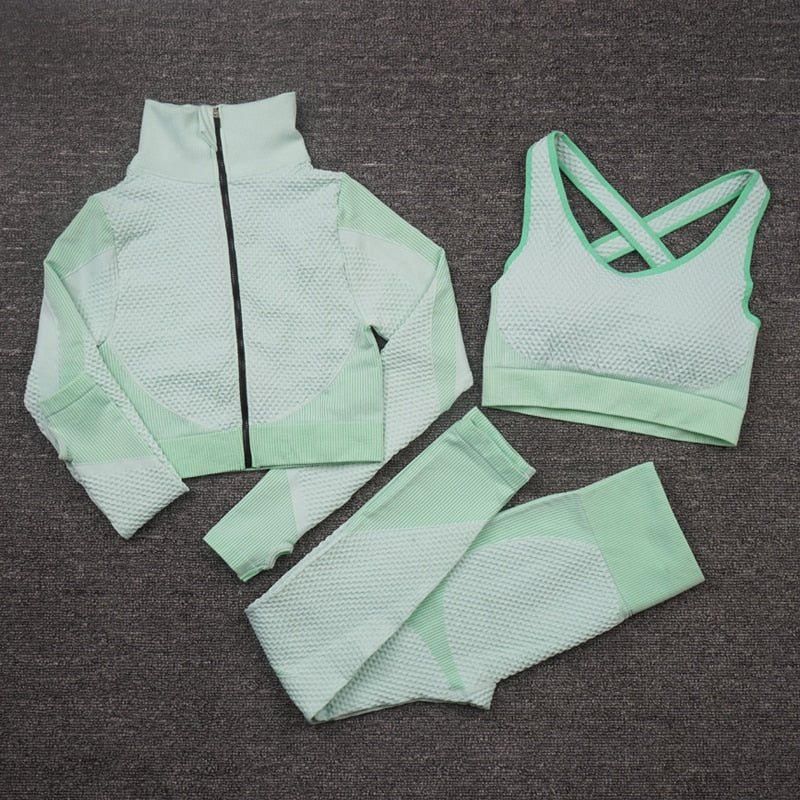 2/3PCS Seamless Women's Yoga Set - thebodymindsoulshop