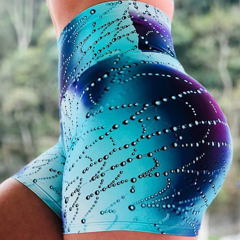 Fun High Waist Yoga Shorts - thebodymindsoulshop