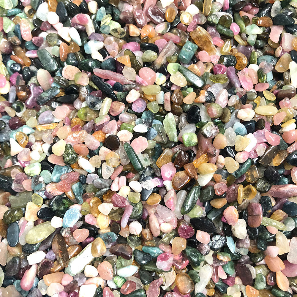 100g Bulk Colorful Tourmaline Chips - thebodymindsoulshop