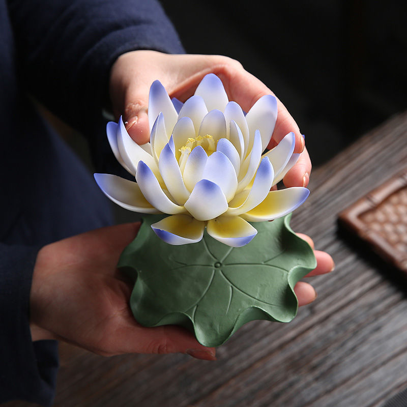 Handmade Water Lily Incense Burner (2 pc) - thebodymindsoulshop