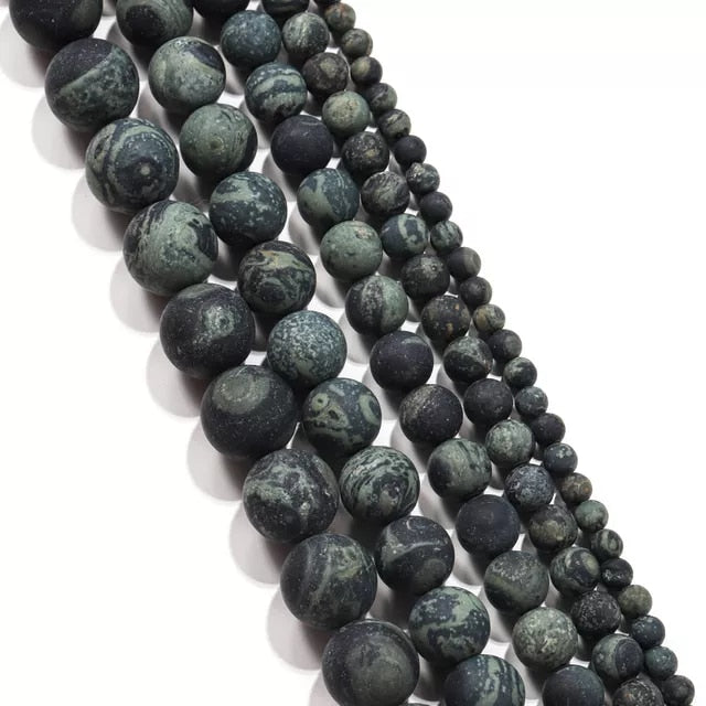 Natural Stone Matte Agate Beads for jewelry making - thebodymindsoulshop