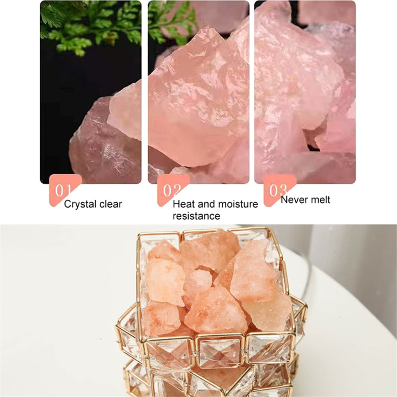 USB Crystal Table Lamp Salt Lamp - thebodymindsoulshop