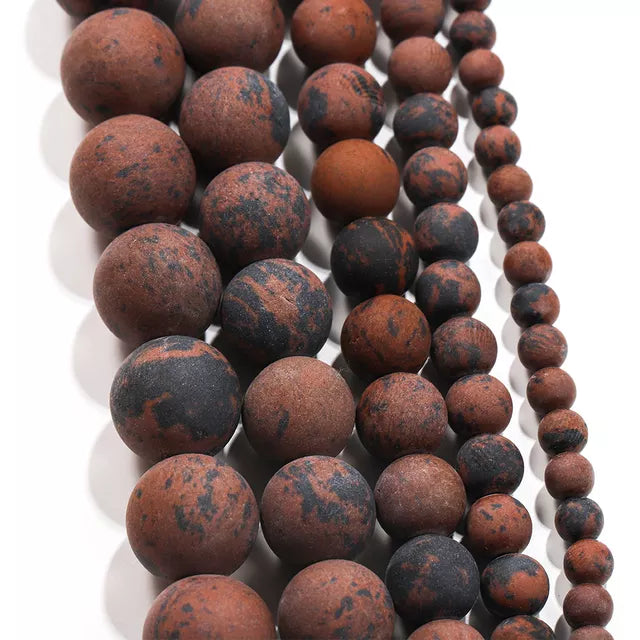 Natural Stone Matte Agate Beads for jewelry making - thebodymindsoulshop