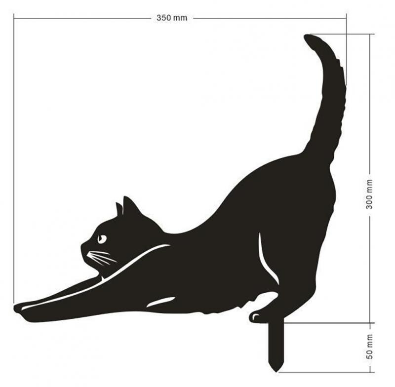 Creative Cat Silhouette Stakes for Gardens - thebodymindsoulshop