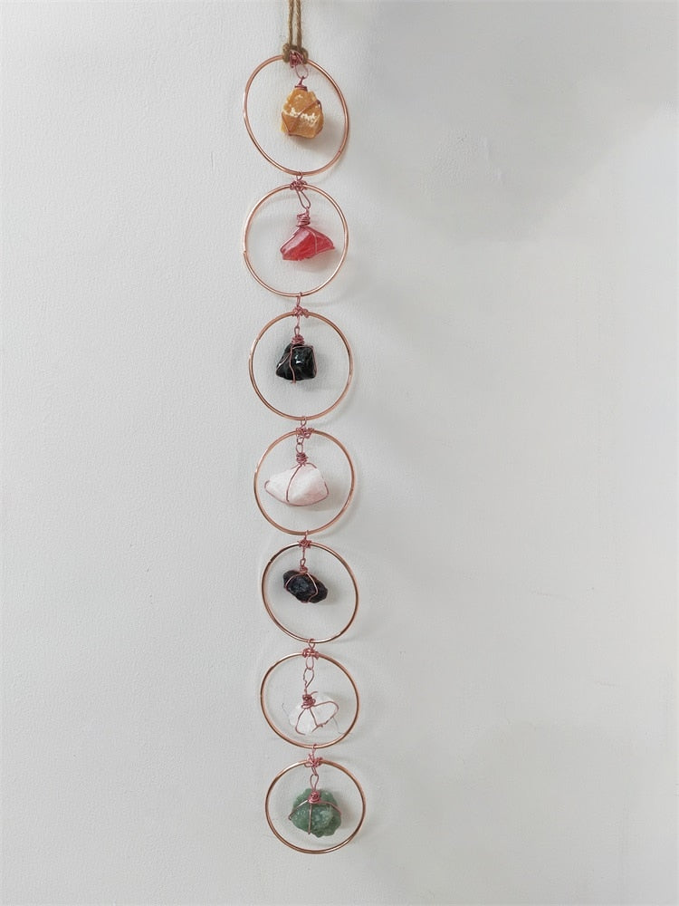 Crystal 7 Chakra Gemstone Wall Décor - thebodymindsoulshop