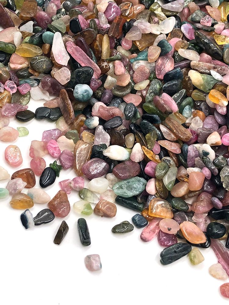 100g Bulk Colorful Tourmaline Chips - thebodymindsoulshop