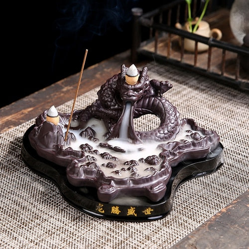 Luxury Incense Burners, Ceramic, Backflow - thebodymindsoulshop