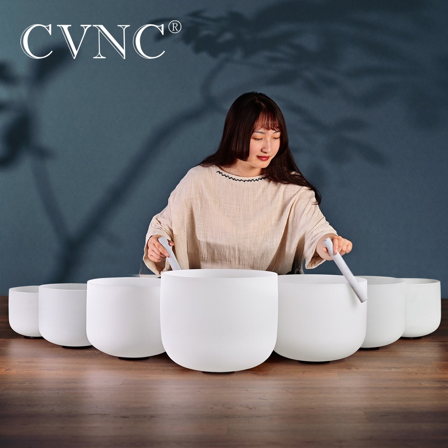 High End Frosted Quartz Singing Bowl Set - thebodymindsoulshop