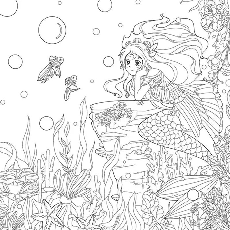 Don't Worry Fairy Tale, Adult/Teen Coloring book - thebodymindsoulshop