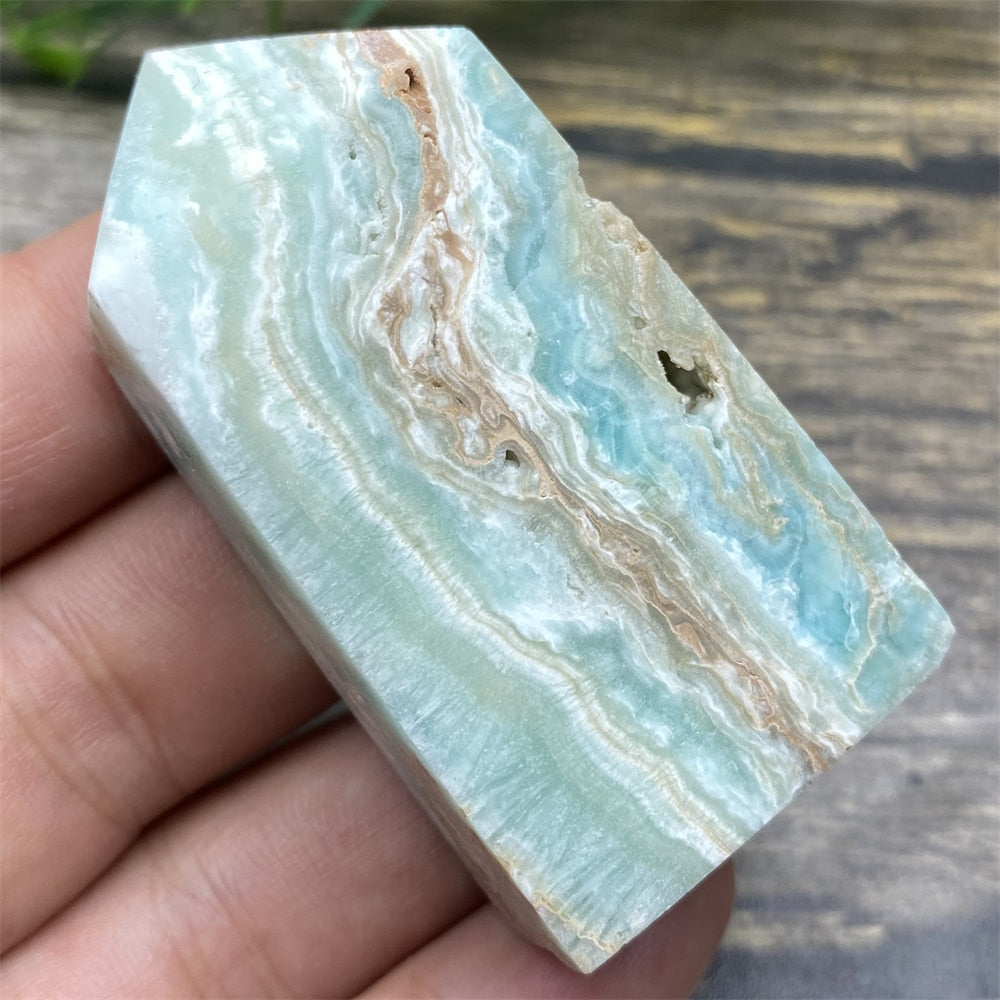 Hemimorphite Blue Tower - thebodymindsoulshop