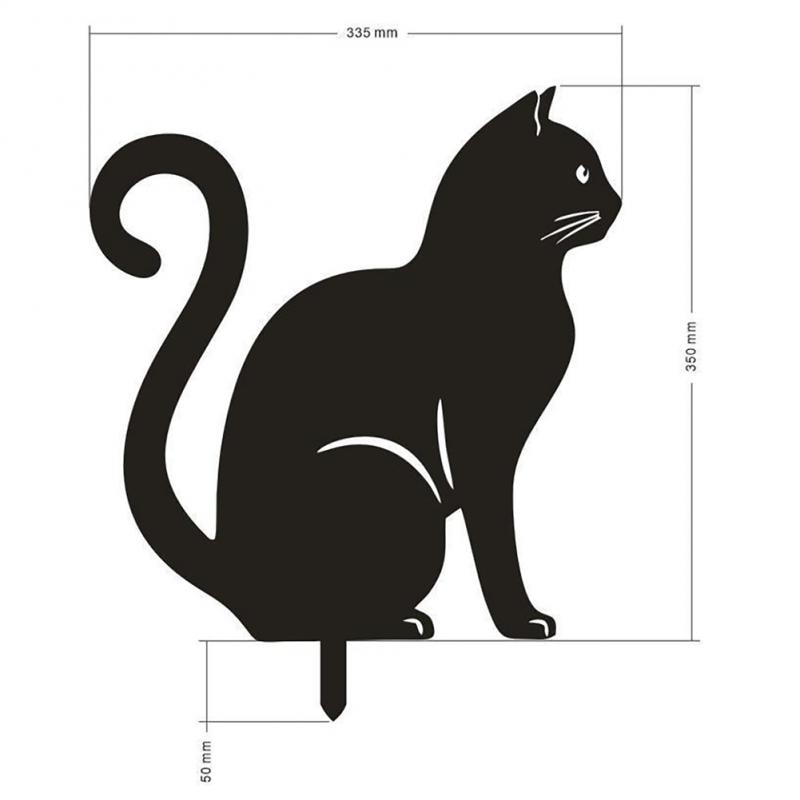 Creative Cat Silhouette Stakes for Gardens - thebodymindsoulshop