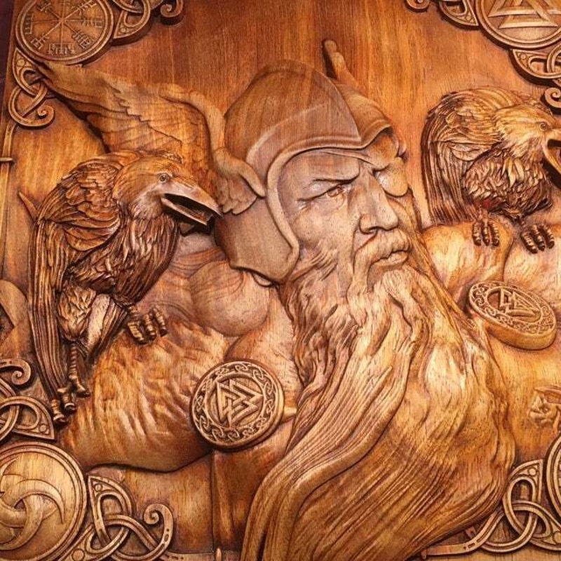 Large Viking Mythology Wall Sculptures - thebodymindsoulshop