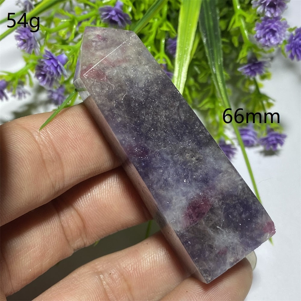 Unicorn Tourmaline And Mica Sheet Pillar - thebodymindsoulshop