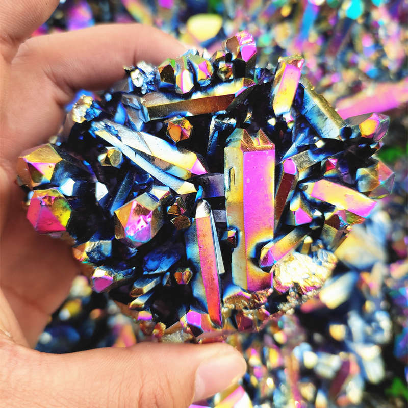 Rainbow Titanium Bismuth Quartz Crystal - thebodymindsoulshop