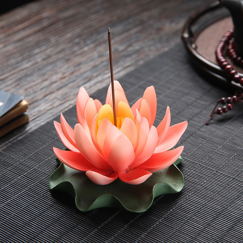 Handmade Water Lily Incense Burner (2 pc) - thebodymindsoulshop